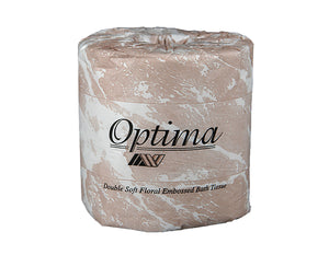 Optima 80550  2 Ply 4.5" x 4.0" Premium Toilet Tissue 96 Rolls 500 Sheets Per Case   25 Cases Per Pallet