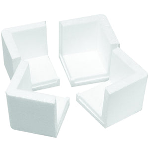 CL-400 5 x 5 x 3 OD with 1" Wall EPS 1#  Foam Corner Protector 600/Case