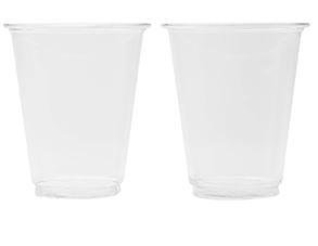 KC7  7oz Plastic Clear PET Plain Cups  1000/Case