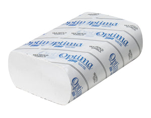 Optima 80750 Premium White Multi-Fold Towels 9.15" x 9.5"  16 Pkg 250 Towels  60 Cases Per Pallet
