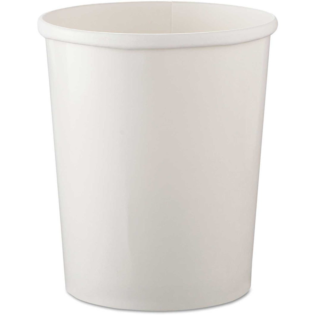 32 Oz. Untreated White Double Poly Paper Container 500/Case