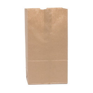 #12 57 LB 7-1/16 x 4-1/2 x 13-3/4 Extra Heavy-Duty Paper Bag Kraft 500/Bale