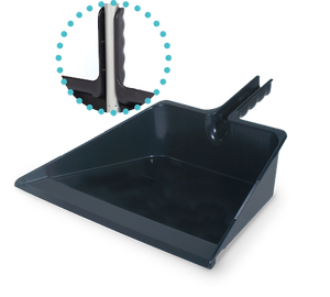 8531 18" Extra Large Plastic Dust Pan Black 12/Case/