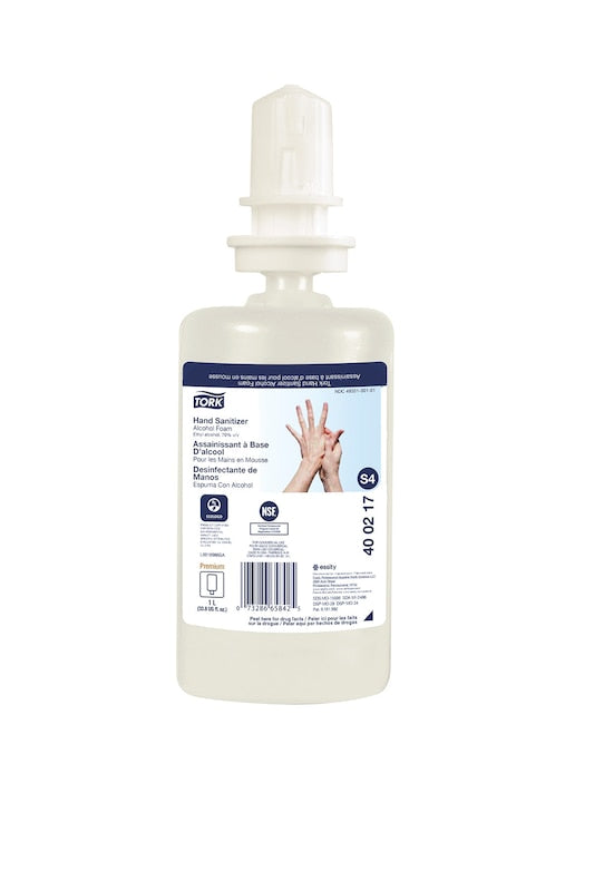 Tork Premium Alcohol Free Foam Hand Sanitizer, 1 Liter  6/case  (80Case/Pallet)
