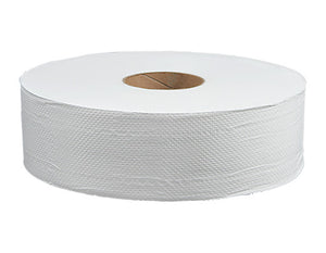 Optima 80529 Premium Euro 2.5" Core 2 Ply 10" Dia x 1500' Jumbo Tissue 6 Rolls Case 90 Cases Per Pallet