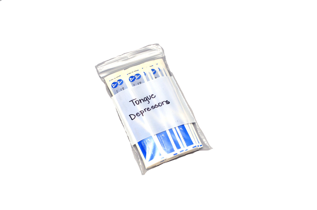 5 x 8 Clear Line Single Track Seal Top Bag With Write-On Block-Clear .004 1000/Case