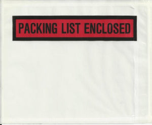 PQ-24BL 5-1/2 x 10 Packing List Enclosed 1M/Bx