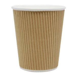 8 oz Generic Brand Brown Hot Paper Cups 1000/Case