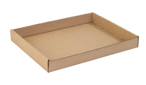 18-1/2 x 18-1/2 Die Cut Corrugated Tray 32ECT Kraft 50/Bundle 1000/Pallet