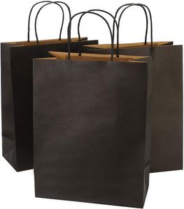 5 x  3-1/2" x 18" Black 32# Black Merchandise Wine Bags  500/Case