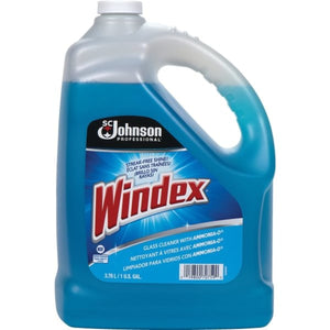 Windex Powerized Glass Cleaner with Ammonia-D 1 Gallon/Bottle 4 Gallons/Case