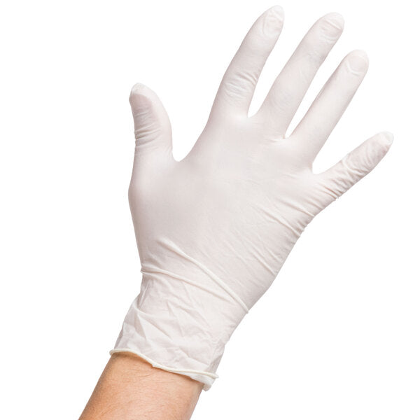 LIF Glove 4.5 Mill Large  Nitrile- White- Powder-Free100pc/Box- 10 box/Case SKU 6394W