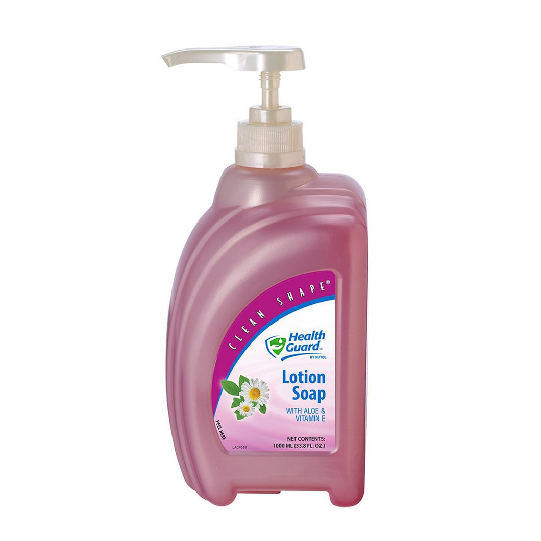 68536 Pink Lotion Clean Shape Pump Bottle  Hand Soap Fresh Fragrance 1000 Mil 8/Case