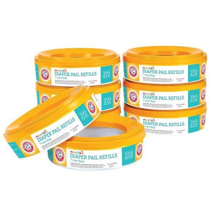 B01A6R219F Munchkin Arm and Hammer Diaper Refill Rings 6.5 x 4 x 6.5  544/Count