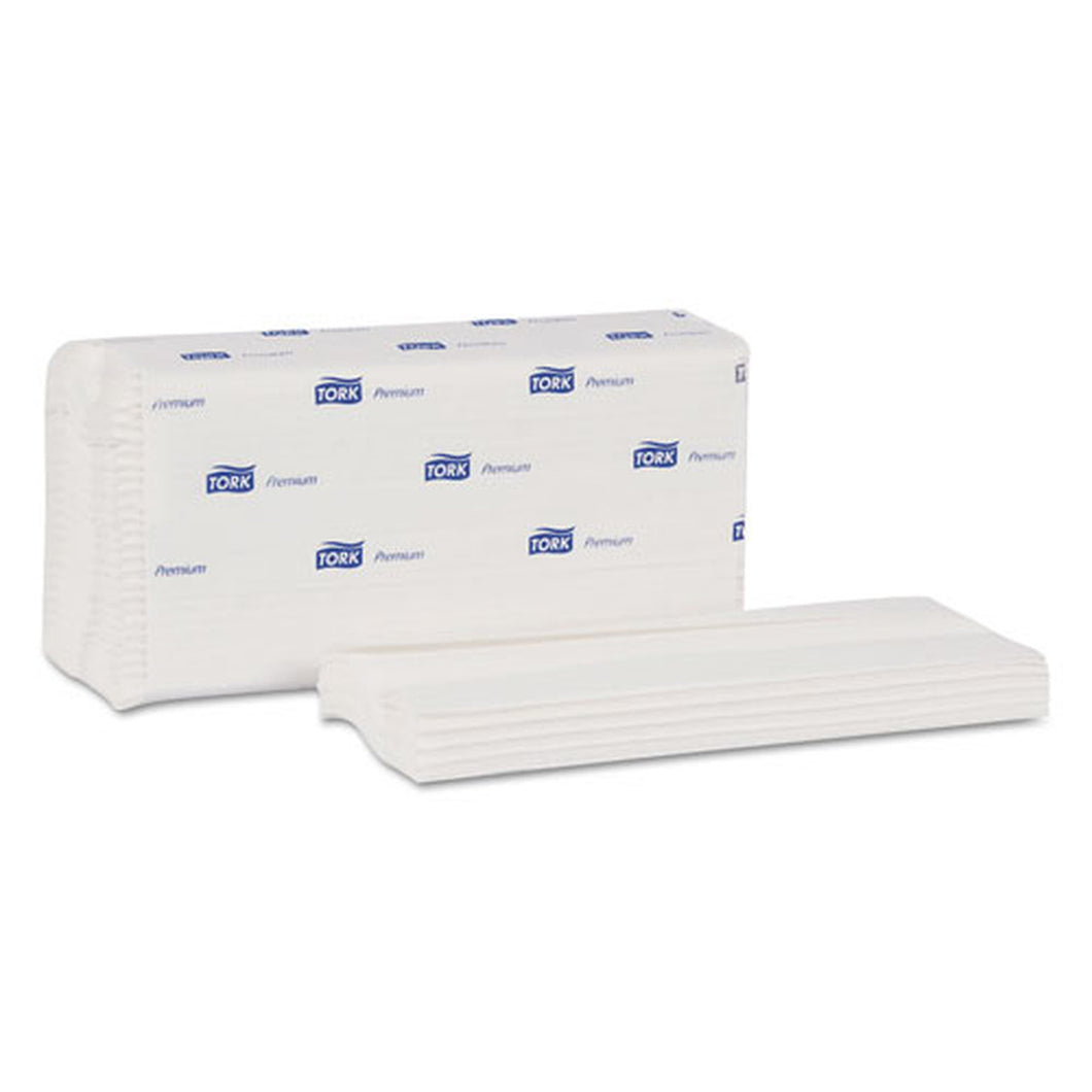 250610 Tork Premium C-Fold White Towels 10-1/8