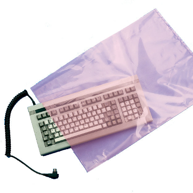 10 x 16 Anti-Static Poly Bag-Pink .006 500/Case