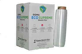 15 x 1476' Pre-Stretched Hand Stretch Film Hand Eco4 Supreme Blown 24 Gauge 6.1 Micron 4 Rolls/Case 48 Cases/Pallet