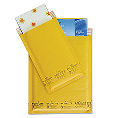 ELSS0 #0 6-1/2 x 10 Ecolite Golden Kraft Bubble Mailer Self-Seal 250/Case 36Case/Pallet