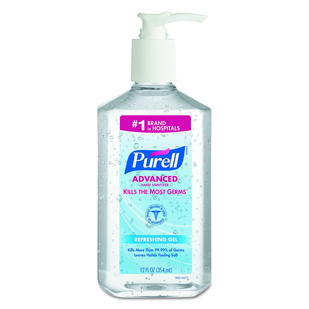 NSBQ GOJ365912CT  PURELL Instant Hand Sanitizer 12 Oz/Bottle 12 Bottles/Case