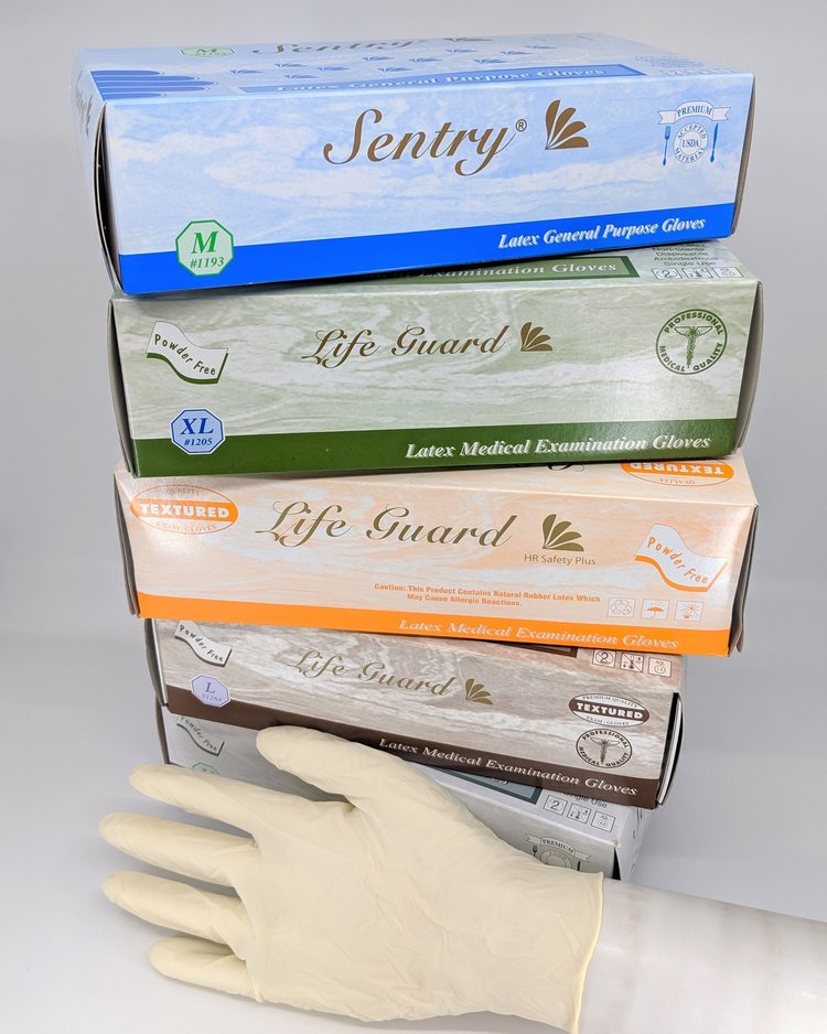 1294T Large Sentry Latex Powder Free 5Mil Gloves 100 Gloves/Box 10 Boxes/Case