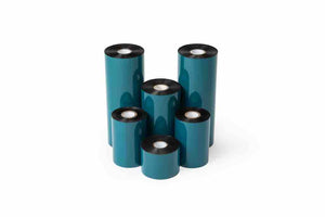 4.33" x 1476' (110mm x 450m)  Premium Resin Enhanced Wax Ribbon Ink Out 24 Rolls/Case