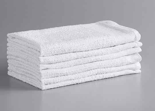 FNWTTD25N 14 x 17 New White Terry Towels  25lb Box