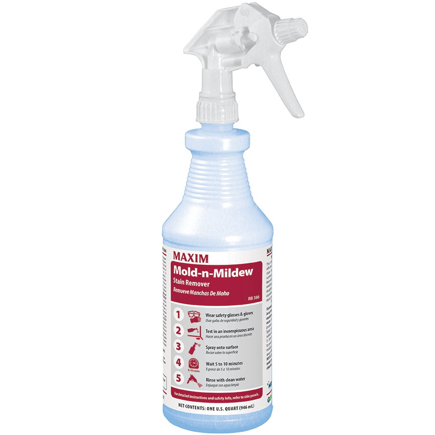 RB 386 RTU  Mold-n-Mildew Remover with Power of Bleach, Clean Fragrance  12/1 qt case