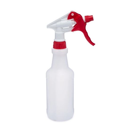 BWK00016 16 oz Natural Plastic Spray Bottles  24/Case