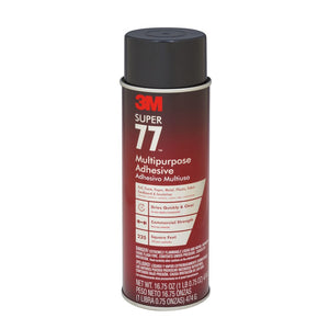 Super 77 CA Adhesive Spray Low Voc 24 Fl Oz Net Wt 16-3/4 Oz Cans 12/Case 64Case/Pallet