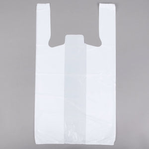 18 x 10 x 30 High Density Heavy Duty Carry-Out Bag-White .00080 500/Case