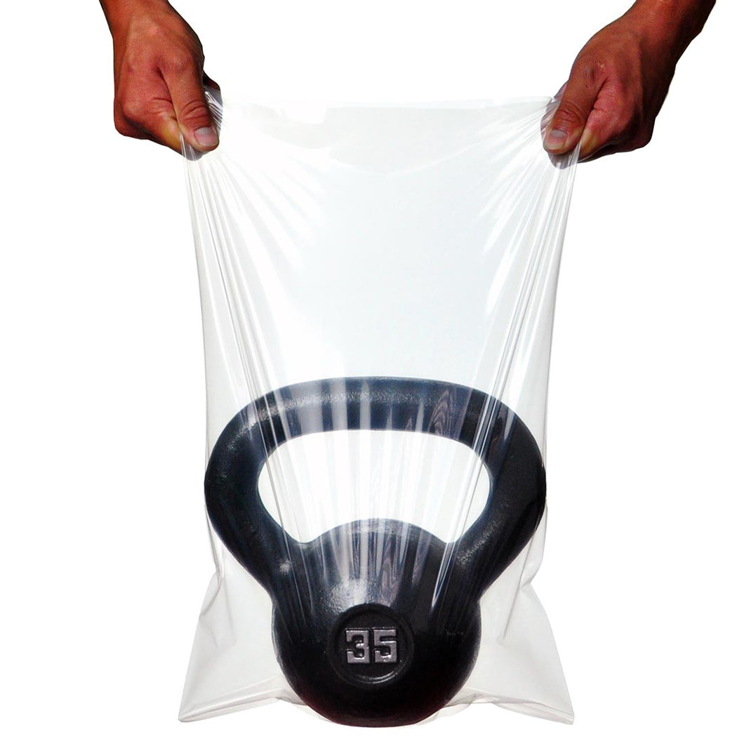 5 x 4 x 24 TUF-R Standard Linear Low Density Gusset Bag-Clear .00075 1000/Case
